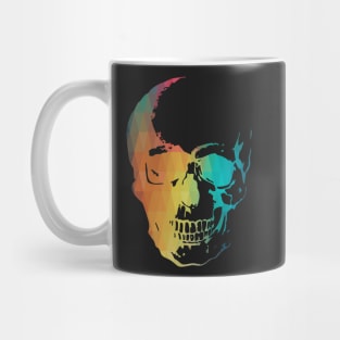 Rainbow color skull Mug